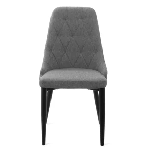 Krzeslo Louis Quilter W Tkaninie Szare 44X59X88 Cm