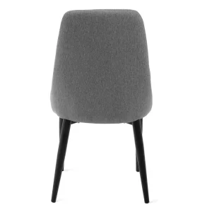 Krzeslo Louis Quilter W Tkaninie Szare 44X59X88 Cm