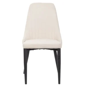 Krzeslo Louis W Tkaninie Bezowe 44X59X88 Cm