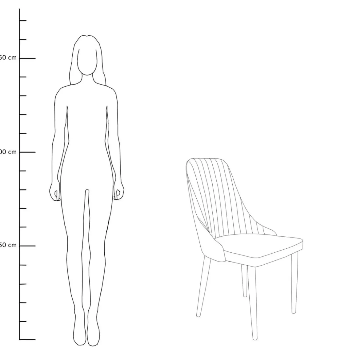 krzeslo_louis_w_tkaninie__10.webp Krzeslo Louis W Tkaninie Jasnoszare 44X59X88 Cm