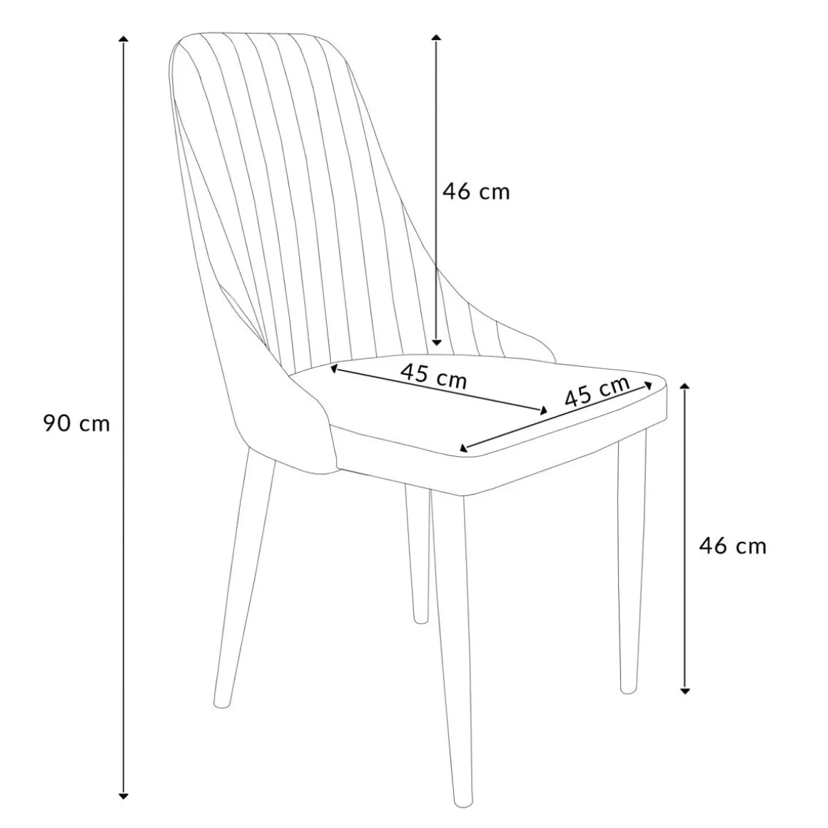 krzeslo_louis_w_tkaninie__11.webp Krzeslo Louis W Tkaninie Jasnoszare 44X59X88 Cm