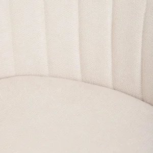 Krzeslo Louis W Tkaninie Bezowe 44X59X88 Cm