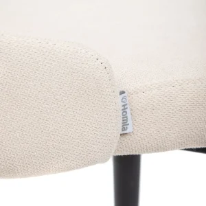 Krzeslo Louis W Tkaninie Bezowe 44X59X88 Cm