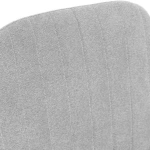 Krzeslo Louis W Tkaninie Jasnoszare 44X59X88 Cm