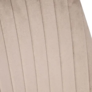 Krzeslo Louis Welurowe Bezowe 44X59X88 Cm