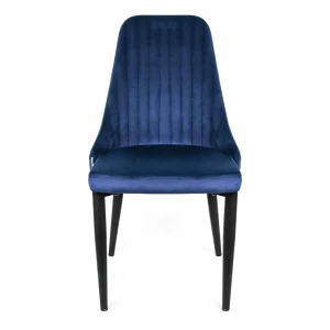 Krzeslo Louis Welurowe Granatowe 44X59X88 Cm