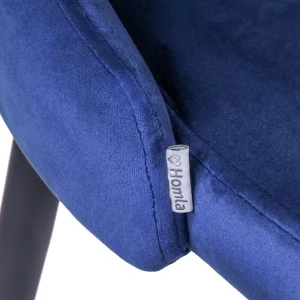 Krzeslo Louis Welurowe Granatowe 44X59X88 Cm