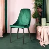 Krzeslo Louis Welurowe Zielone 44X59X88 Cm