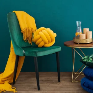 Krzeslo Louis Welurowe Zielone 44X59X88 Cm