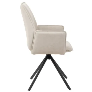 Krzeslo Lugro Obrotowe Bezowe 56X60X82 Cm