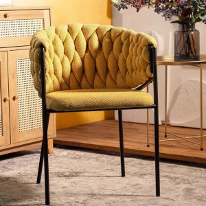 Krzeslo Merle Musztardowe 57X59X78 Cm