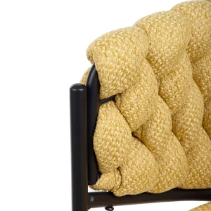 Krzeslo Merle Musztardowe 57X59X78 Cm