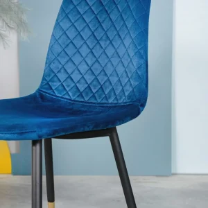 Krzeslo Noir Welurowe Granatowe 44X52X85Cm