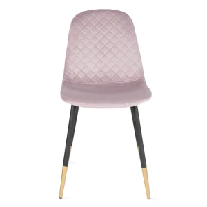 Krzeslo Noir Welurowe Rozowe 44X52X85Cm