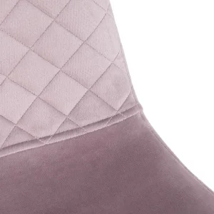 Krzeslo Noir Welurowe Rozowe 44X52X85Cm