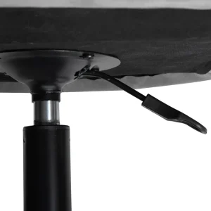 Krzeslo Obrotowe Szare Welurowe Teill 55X54,5X80-90Cm