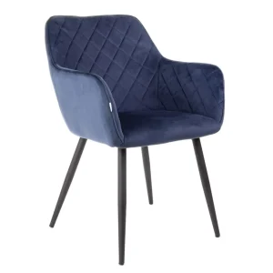 Krzeslo Shelton Welurowe Granatowe 56X60X84Cm