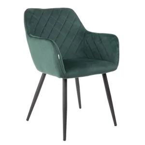 Krzeslo Shelton Welurowe Zielone 56X60X84Cm
