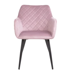 Krzeslo Shelton Welurowe Rozowe 56X60X84Cm