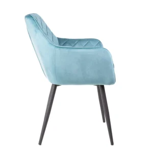 Krzeslo Shelton Welurowe Turkusowe 56X60X84Cm