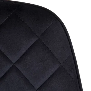 Krzeslo Shelton Welurowe Czarne 56X60X84Cm