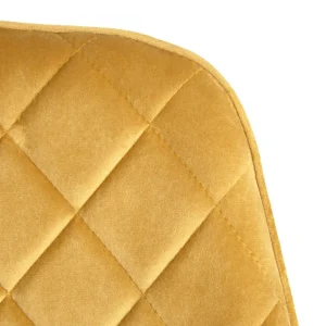Krzeslo Shelton Welurowe Musztardowe 56X60X84Cm