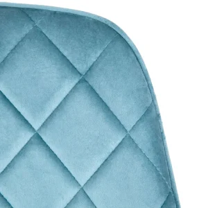 Krzeslo Shelton Welurowe Turkusowe 56X60X84Cm