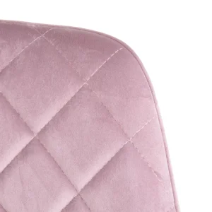 Krzeslo Shelton Welurowe Rozowe 56X60X84Cm