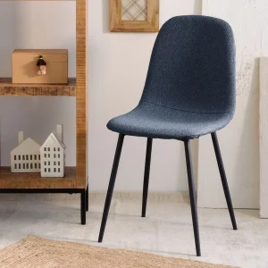 Krzeslo Slank W Tkaninie Granatowe 44X52X85Cm