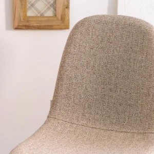 Krzeslo Slank W Tkaninie Bezowe 44X52X85Cm