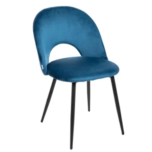 Krzeslo Tercio Welurowe Granatowe 47X55X77Cm