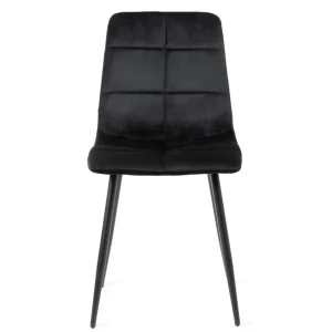 Krzeslo Triss Welurowe Czarne 44X57X88 Cm