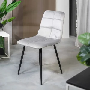 Krzeslo Triss Welurowe Szare 44X57X88 Cm