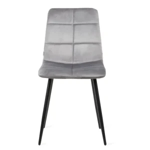 Krzeslo Triss Welurowe Szare 44X57X88 Cm