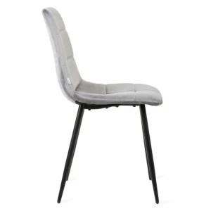 Krzeslo Triss Welurowe Szare 44X57X88 Cm