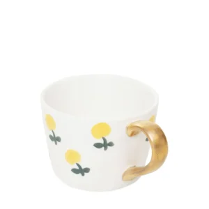 Kubek Frizzy Recznie Malowany W Cytryny I Zlotym Uchem 0,3 L