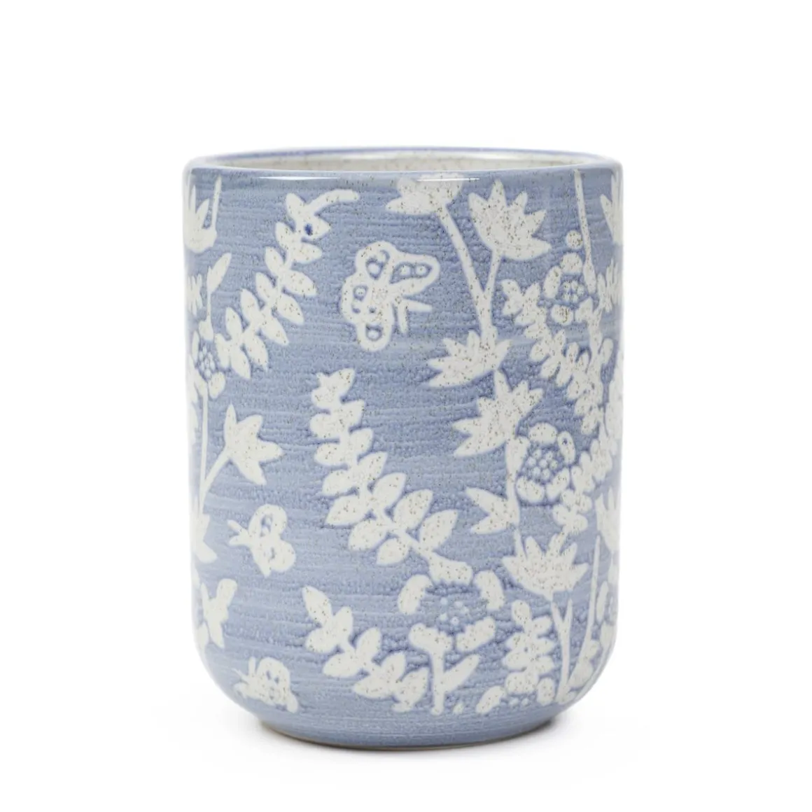 kubek_lazienkowy_mirabel__1.webp Kubek Lazienkowy Mirabel Niebieski We Wzory 7.5X7.5X9.5 Cm