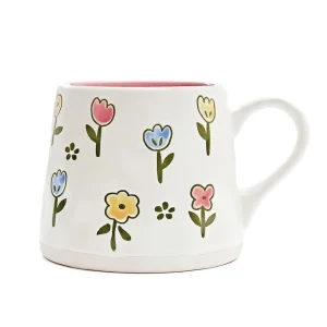 Kubek Malis Z Rozowym Srodkiem W Kwiaty 0,35 L