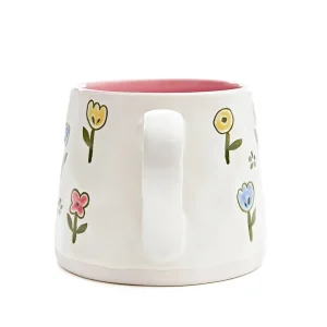Kubek Malis Z Rozowym Srodkiem W Kwiaty 0,35 L