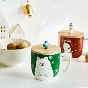 Kubek Moldy Z Misiem I Ozdobna Pokrywka 0,3 L