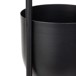 Kwietnik Floero Metalowy Czarny 49X14X80 Cm