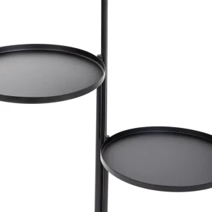 Kwietnik Roh Trzypoziomowy Czarny 25X48/70 Cm