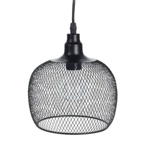 Lampa Atros Wiszaca Czarna 19X18 Cm