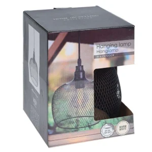 Lampa Atros Wiszaca Czarna 19X18 Cm