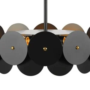 Lampa Sufitowa Vegas Czarna 53X53X160Cm