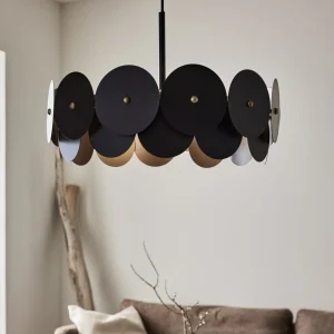 Lampa Sufitowa Vegas Czarna 53X53X160Cm