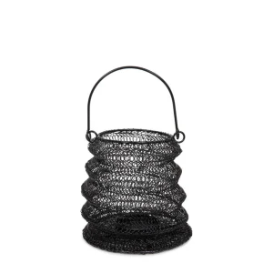 Lampion Armadilo Skladany Czarny 21X16 Cm