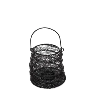 Lampion Armadilo Skladany Czarny 21X16 Cm