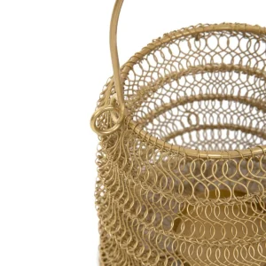 Lampion Armadilo Skladany Zloty 18X16 Cm