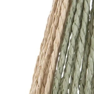 Lampion Avli Pleciony Z Zielonymi Elementami 21,5X23 Cm